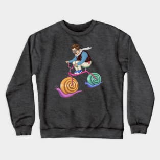 snails bike teen spirit Crewneck Sweatshirt